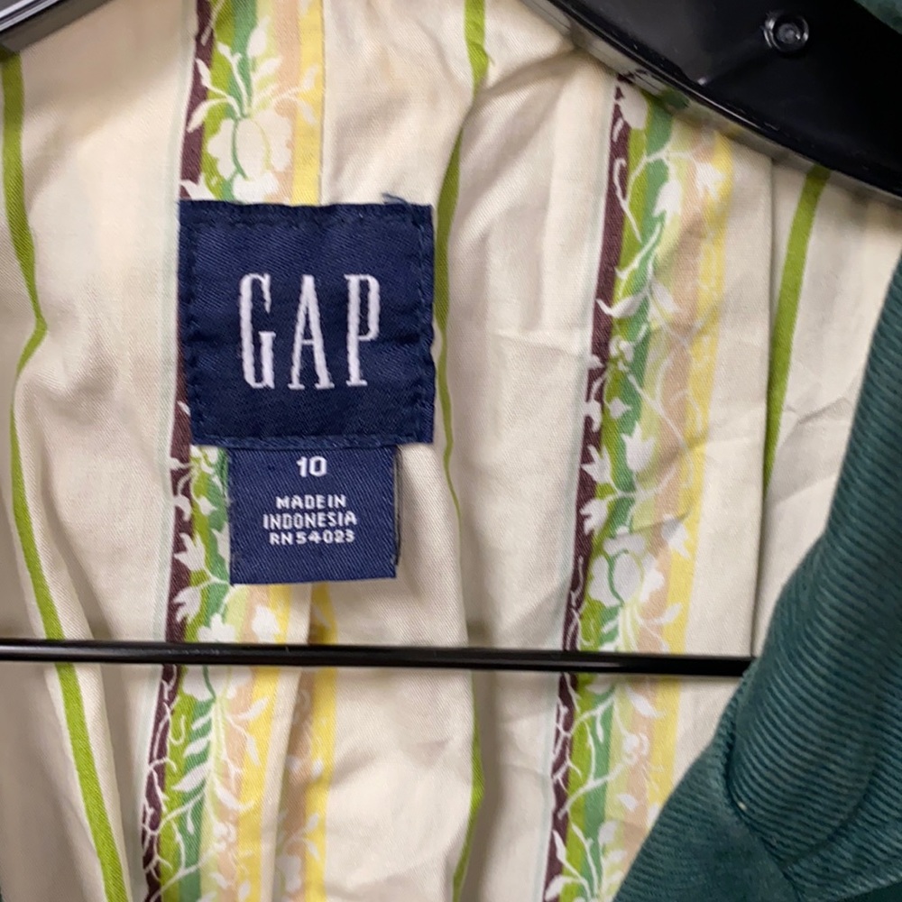 Gap Green Jacket Size 10 - image 7